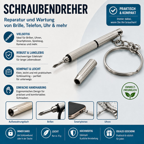 Mini schraubendreher 1 - mini, 3-in-1