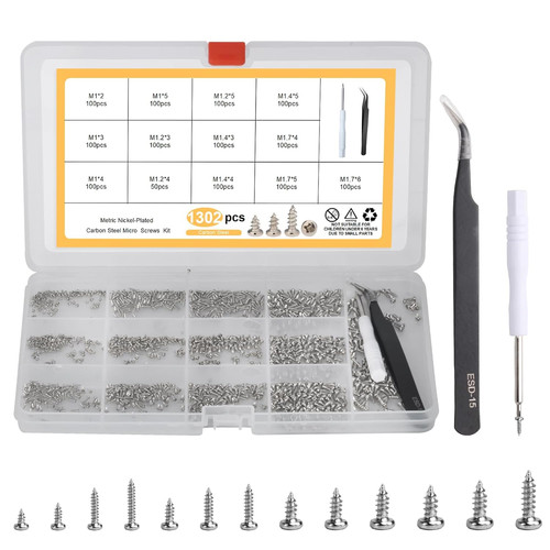 Mini schrauben set 1300 stück - schrauben,