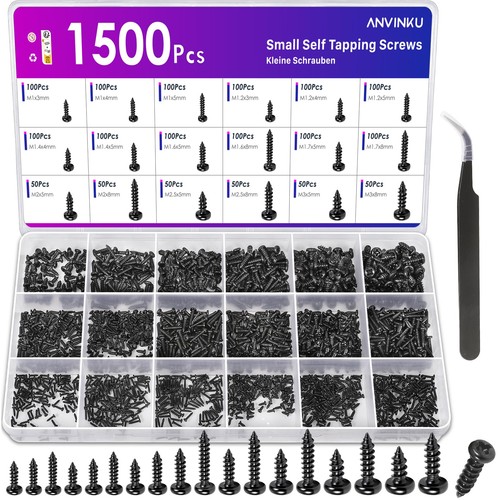 1500 stück mini schrauben - 1500,