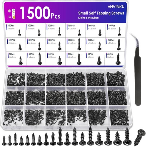1500 stück mini schrauben - 1500,