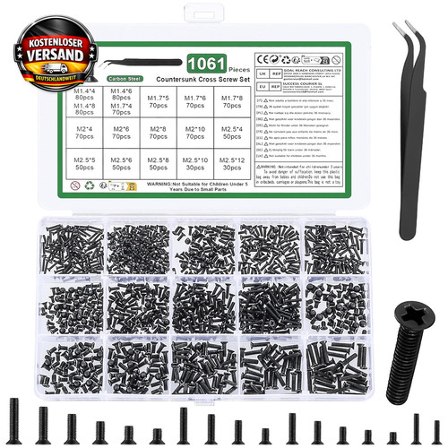 Mini schrauben set 1061 teile - schrauben,