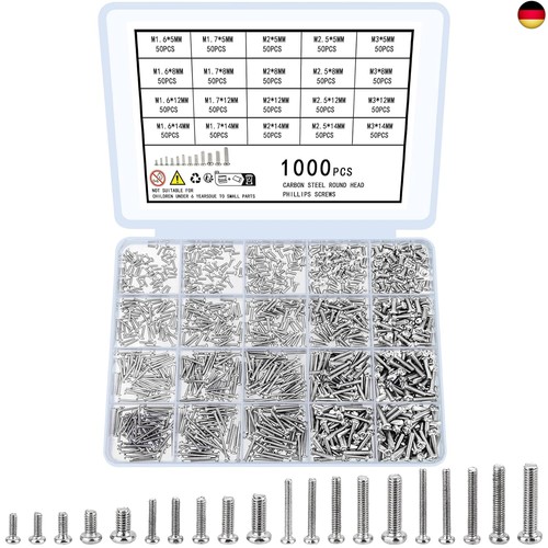 1000 stk kleine schrauben set - 1000,