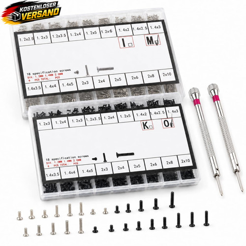 Mini schraubenset 1000 stück - schraubenset,