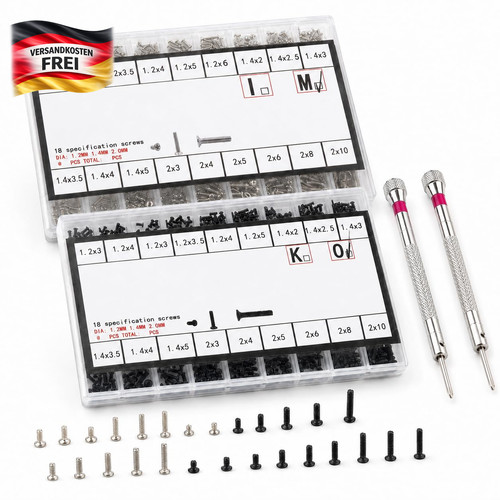 Mini schrauben set 1000 - set,