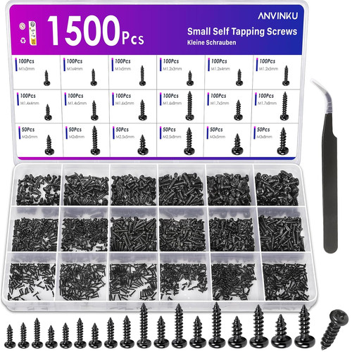 1500 stück mini schrauben - 1500,