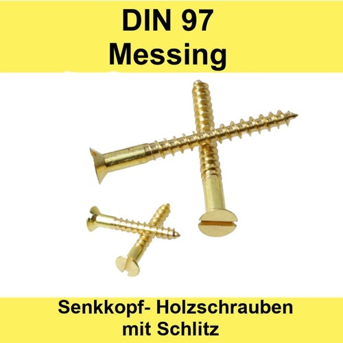 Din messing senkkopf - m4,