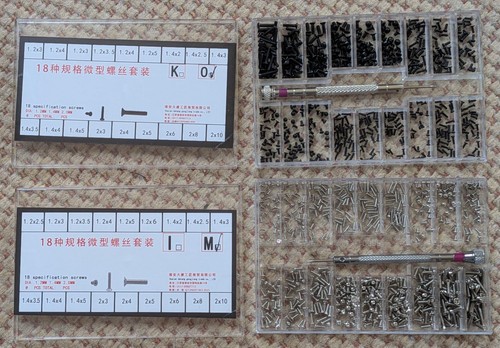 1000x mini schrauben - schrauben, set